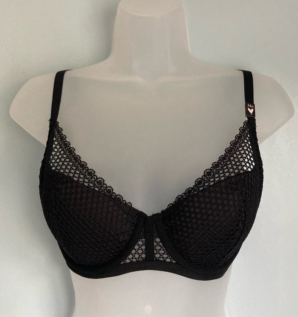 Victoria's Secret Bra Black 34D NWT Whimsigoth